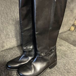 Black riding boots